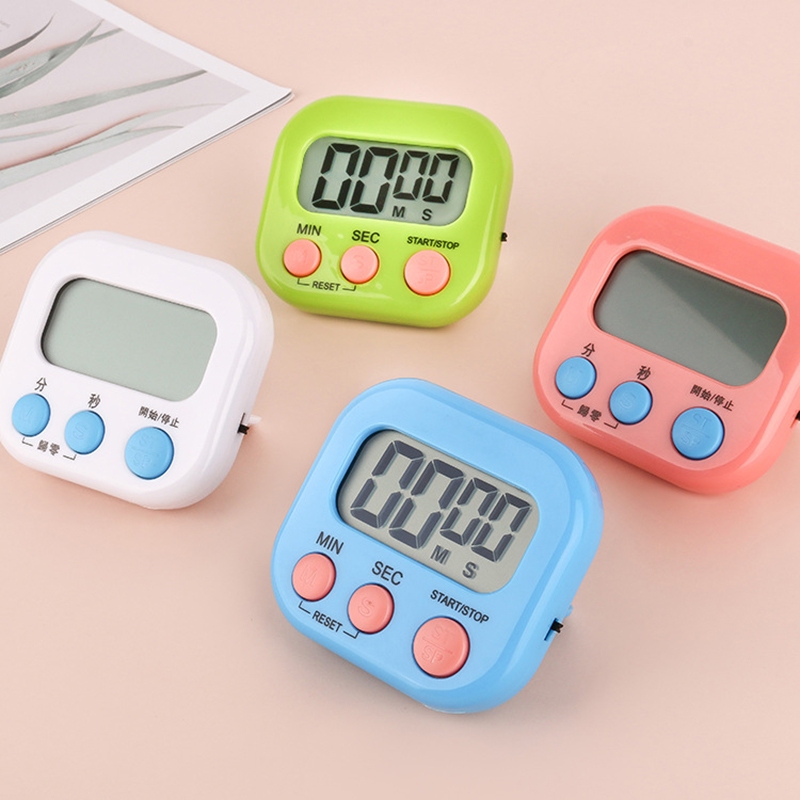 Timer Temporizador Cronômetro Digital De Cozinha Mesa com Imã geladeira Números Grandes Conta Para Cima Ou Para Baixo