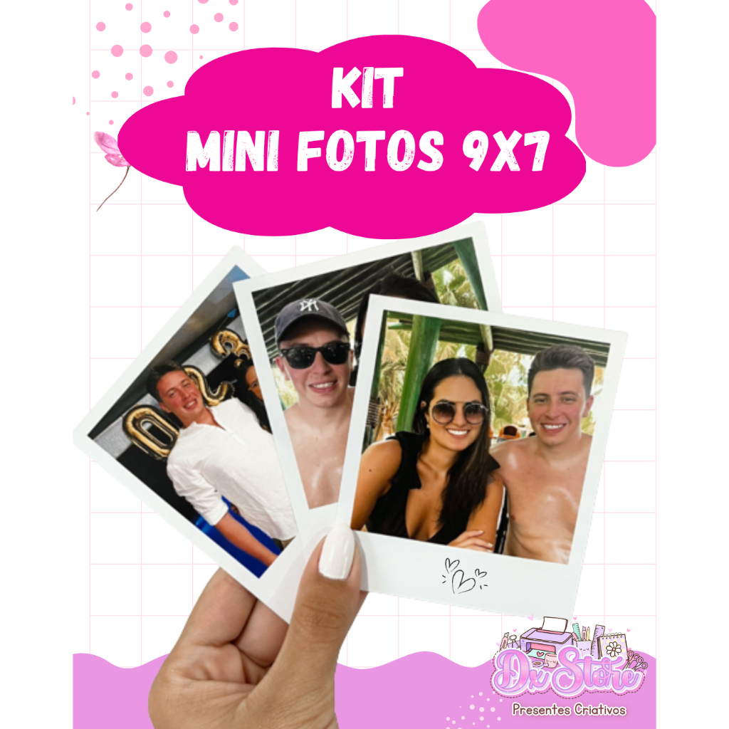 Kit Mini fotos 9x7- Com imã/Sem imã+ ENVIO RÁPIDO