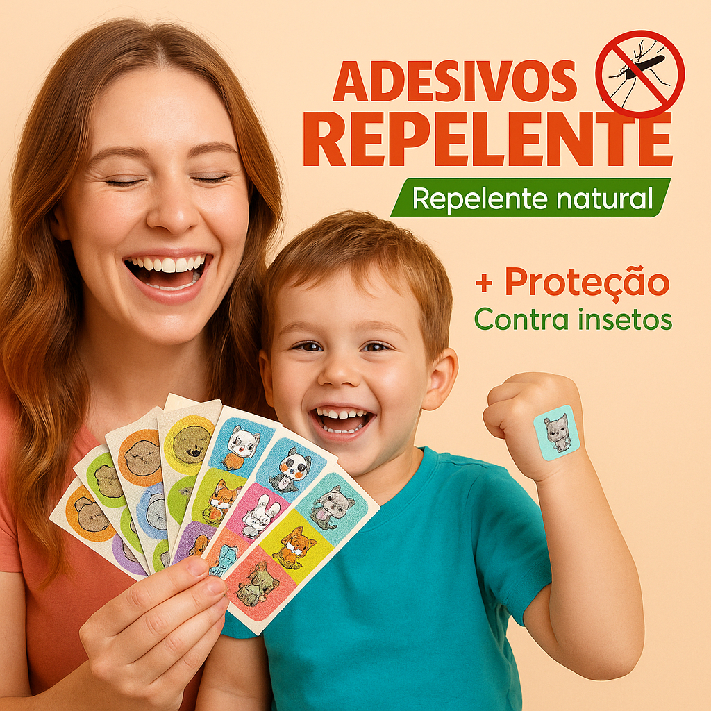 Adesivo Repelente Infantil 36/72/108/144 Mosquito Repelente Natural Citronela Infantil em Oferta na Shopee