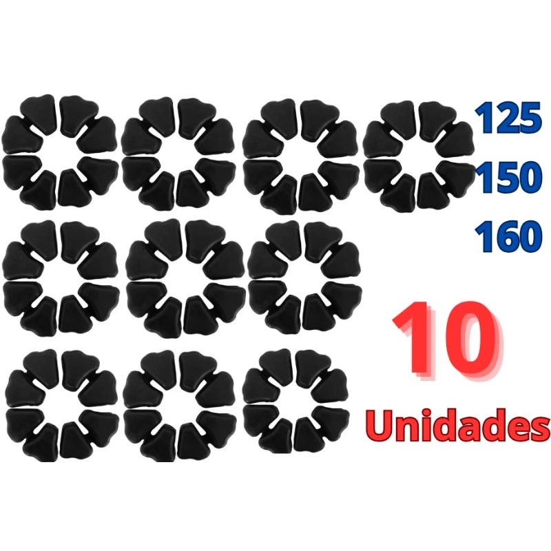 Kit Bucha (Coxim) Da Coroa 10 UNIDADES TITAN e FAN 125/150/160 FAN / Fazer e Factor 150/Ybr e Factor 125 BIZ e POP Todas em Oferta na Shopee