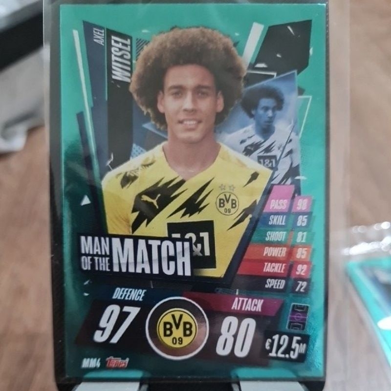 Card MM4 - MAN OF THE MATCH - A. WITSEL - BORUSSIA DORTMUND - Match Attax CHAMPIONS LEAGUE 2020/2021 - TOPPS (NACIONAL)