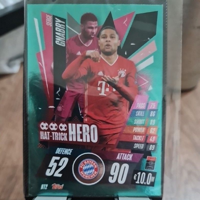 Card HT2 - HAT-TRICK HERO - SERGE GNABRY - BAYERN MÜNCHEN - Match Attax CHAMPIONS LEAGUE 2020/2021 - TOPPS (NACIONAL)
