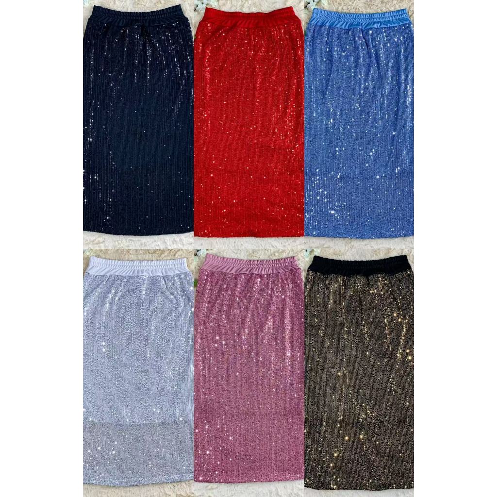 Saia Midi Paete Com Forro Moda Feminina -076 em Oferta na Shopee