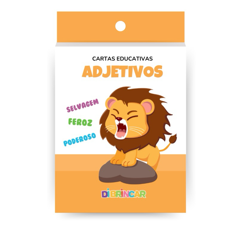 Cartas Educativas Adjetivos DiBrincar alfabetização em Oferta na Shopee