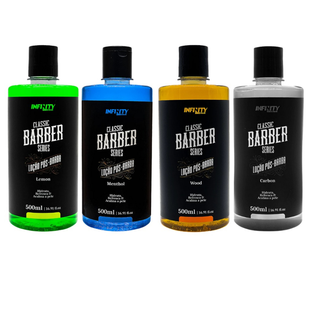 Loção Pós-Barba 500ml  Alívio Imediato Hidratação Frescor Lemon Menthol Wood Carbon - Infinity Looks em Oferta na Shopee