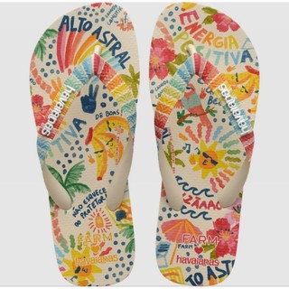 ORIGINAL! Chinelo Havaianas Farm Edições Raras: Alto Astral; Azulejo; Azulejo Macau; Bananatic; Nascer de Verão