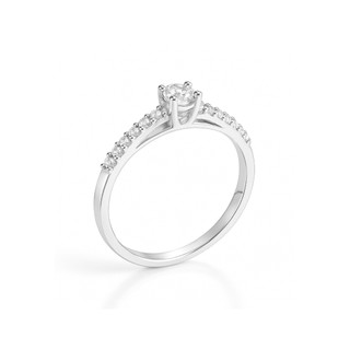 Anel Solitario Prata 925 Lausanne Feminino Aliança Delicado