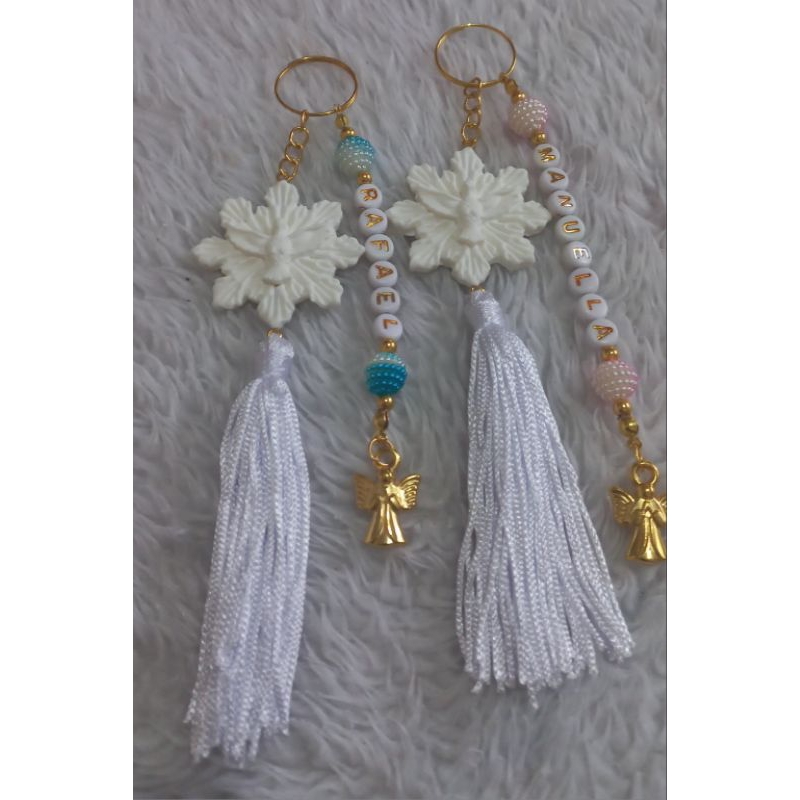 20 chaveiros espírito santo personalizados para lembrancinhas batizado crisma comunhão nascimento etc