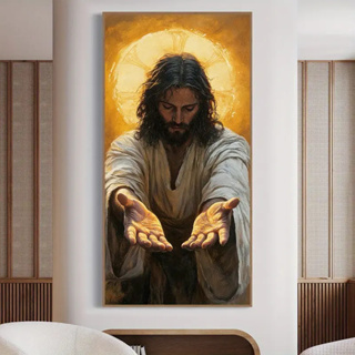 Quadro Decorativo Mãos de Jesus Cristo Para Quarto Sala de Estar e Hall em Full Hd em Oferta na Shopee