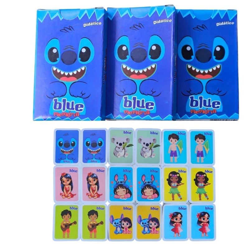KIT 5 ATE 30 UNIDADE JOGO DE MEMORIA / JOGO INFANTIL - BLUE FESTA,BRINDE, LEMBRANCINHA, PRENDA, ANIVERSARIO, SACOLINHA