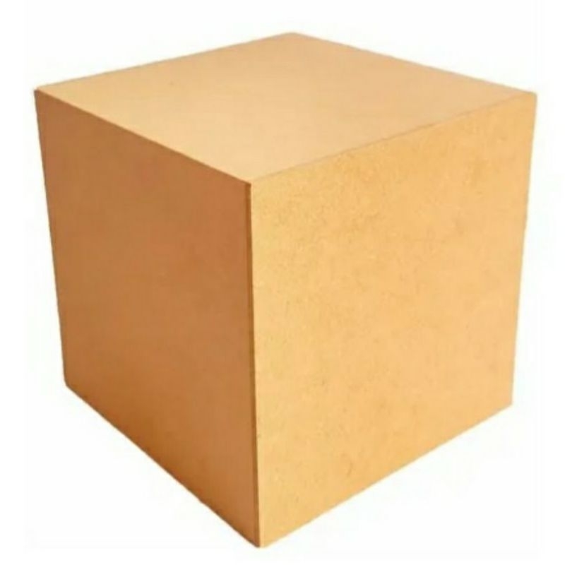 Cubo 7x7x7 Liso MDF Cru (100 Unidades)