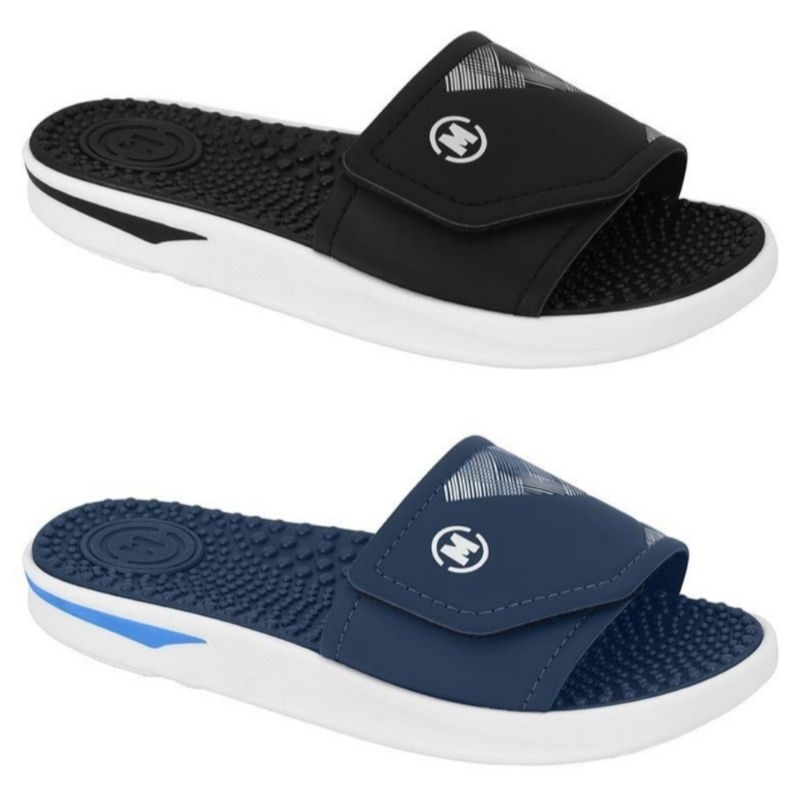 Slide Chinelo Infantil Molekinho Menino Velcro Sandalia 2421116