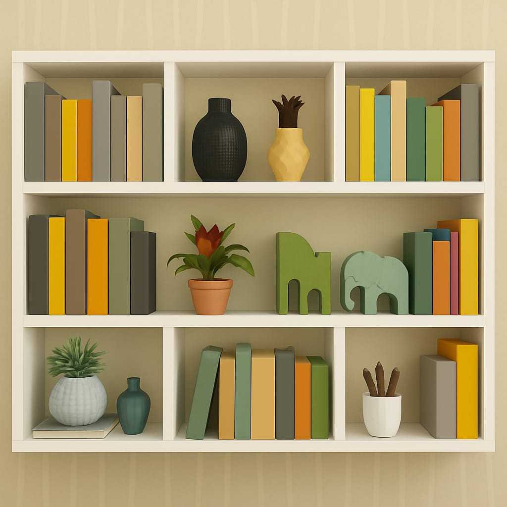 PRATELEIRA DECORATIVA MDF 90X90X15CM SINANUE PORTA LIVROS ENFEITES PARA SALA QUARTO ESCRITORIO CLASSICO em Oferta na Shopee