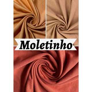 TECIDO MOLETINHO DE VISCOSE 97% VISCOSE 3% ELASTANO (1m x 1,80m)