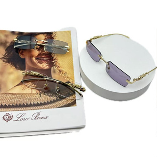 Óculos de sol Cheetah de metal sem aro em Oferta na Shopee