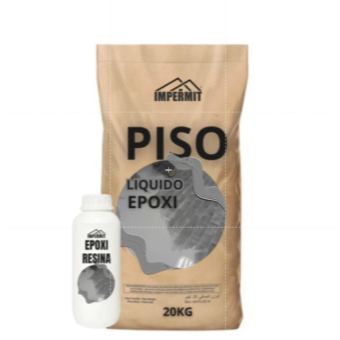 Piso liquido epoxi alta resistençia 40 MPA rustico kit 20k mais resina