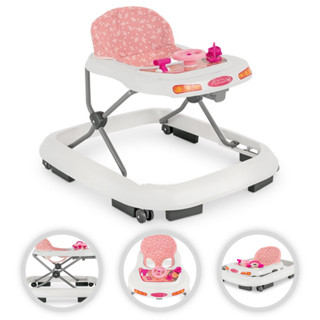 Andador Infantil Musical para Bebê Tutti Baby Menina Princesa Rosa Coroa