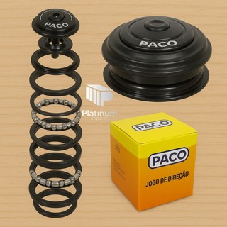 Jogo Direção PACO Mega Over 44mm Bike MTB Speed Alumínio Aheadset 1.1/8 Rolamento Selado Alta Qualidade Pronta Entrega