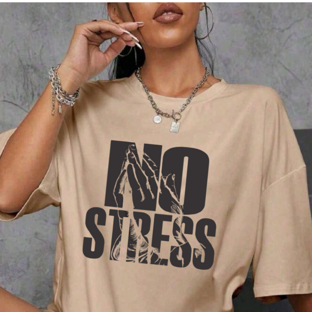 Camiseta gospel sem estresse ore oversized unissex academia confortável moda street urbana