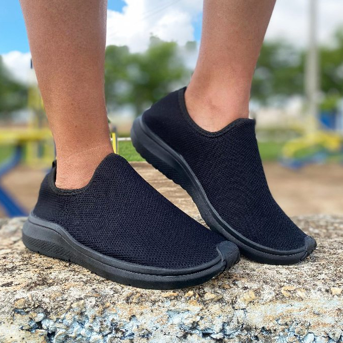 Tênis Meia Feminino Unissex Casual Ortopédico Academia Caminhada em Oferta na Shopee