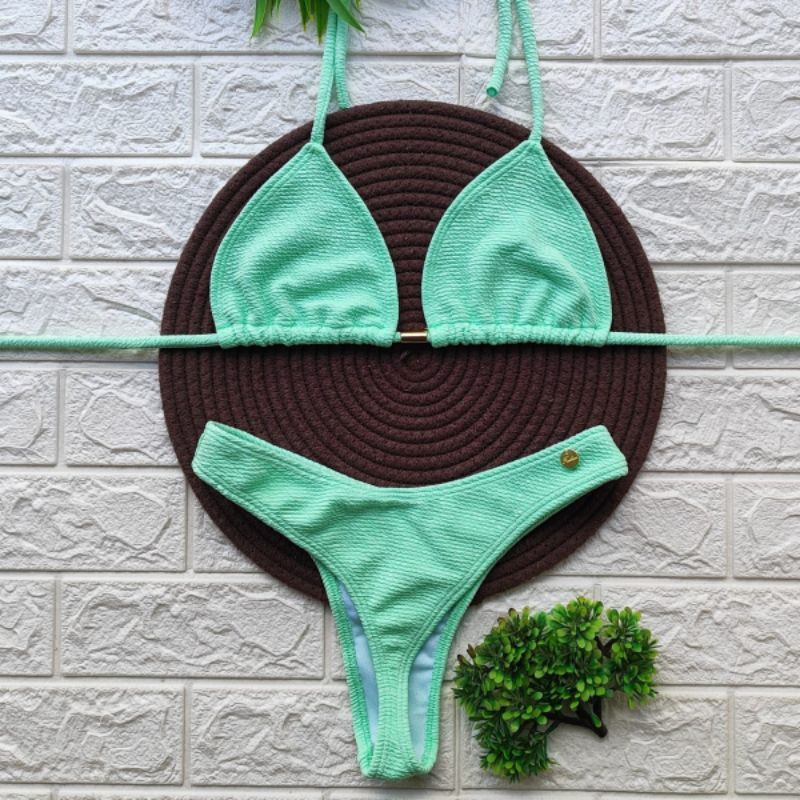 conjunto de biquíni asa delta anarruga moda praia