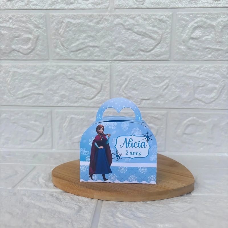 PEGUE E MONTE - Caixinha Maletinha personalizada Frozen -  Lembrancinhas - Caixinhas para festa - Aniversário