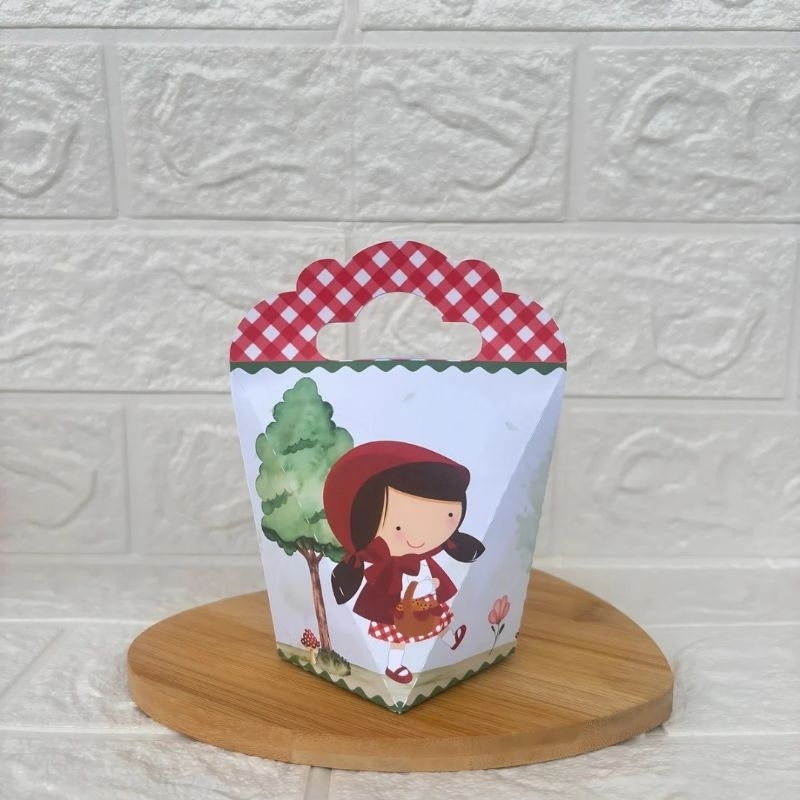 PEGUE E MONTE - Caixinha Coração Triangulove personalizada Chapeuzinho Vermelho -  Lembrancinhas -  Festa de Aniversário