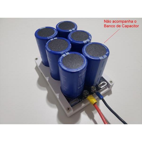 Case Trilho DIN para Super Capacitor 83f Farad 16v Solar, Som, Inversor
