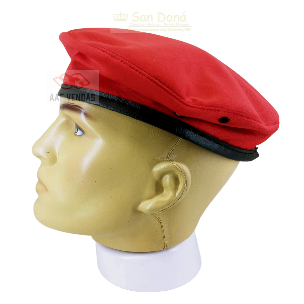 Boné Boina Militar Paraná Helanca Vermelho Original San Dona tamanhos: 54 a 61 cod: 026