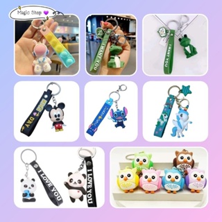Chaveiro 3D Fofinhos vários modelos/Stitch/Mickey/Ursinho/Panda/Coruja/unicórnio/Crocodilo/Astronauta/BT21/Emoji/Mochila em Oferta na Shopee
