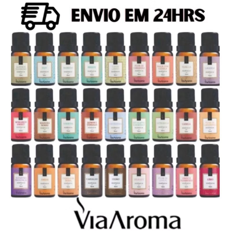 Imagem Essência 10ML - Via Aroma para aromatizador de Ambiente Elétrico Linha Classica