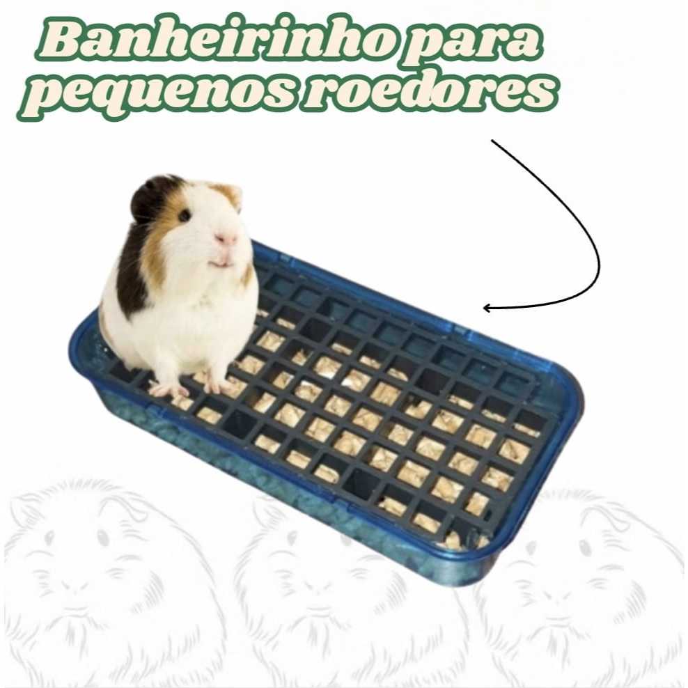 Banheiro Pequeno Sanitário MINI Para Porquinho da India, Rato e Twister