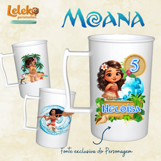 Kit 20 Caneca Personalizada Moana Acrílica 400ML - fazemos seu tema - Lembrancinha - Festa em Oferta na Shopee