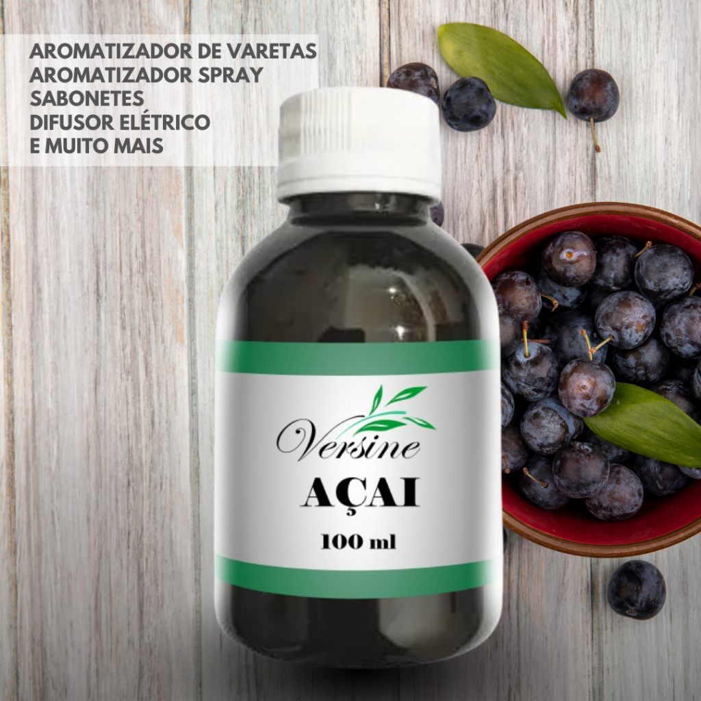 Essência Açai 100 ml Difusor Aromatizador Versine em Oferta na Shopee