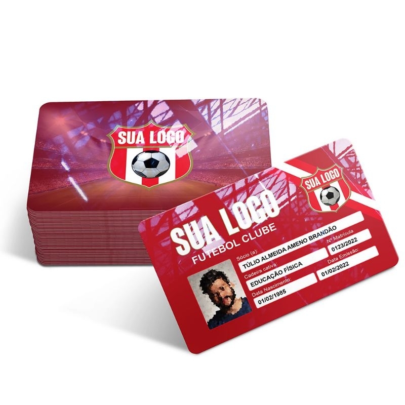 Cartão de Identificação/Carteirinha Profissional- PVC 75g Premium