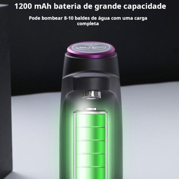 Bomba Elétrica De Galão Universal Com Carregamento USB Para Galão Garrafão De Água Promoção
