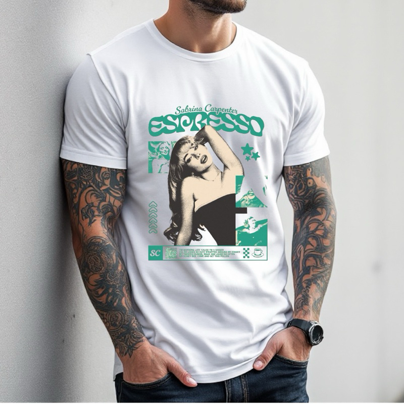 Camiseta Sabrina Carpenter Cantora Pop Internacional Música Show Diva Rock Várias Cores