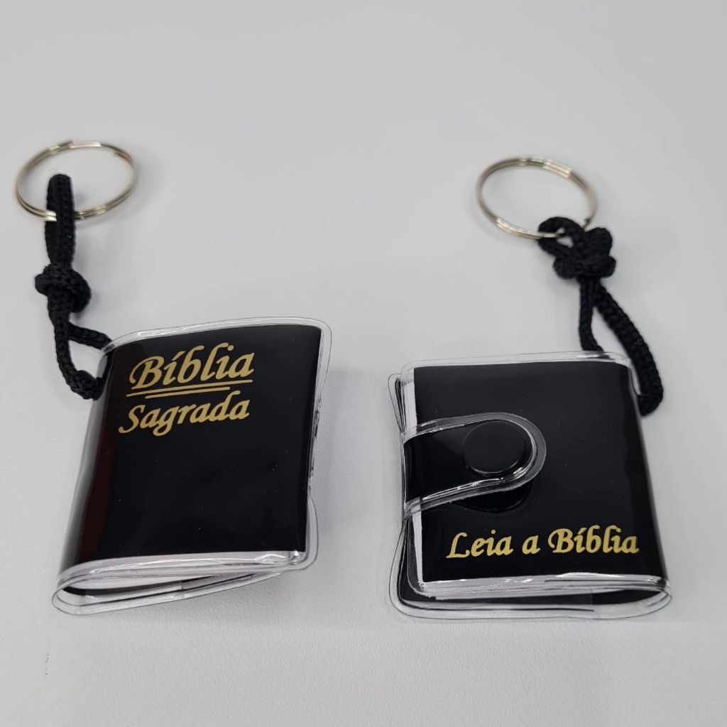 Chaveiro Bíblia Sagrada Kit com 12 peças Preto Lembrancinha Igreja em Oferta na Shopee
