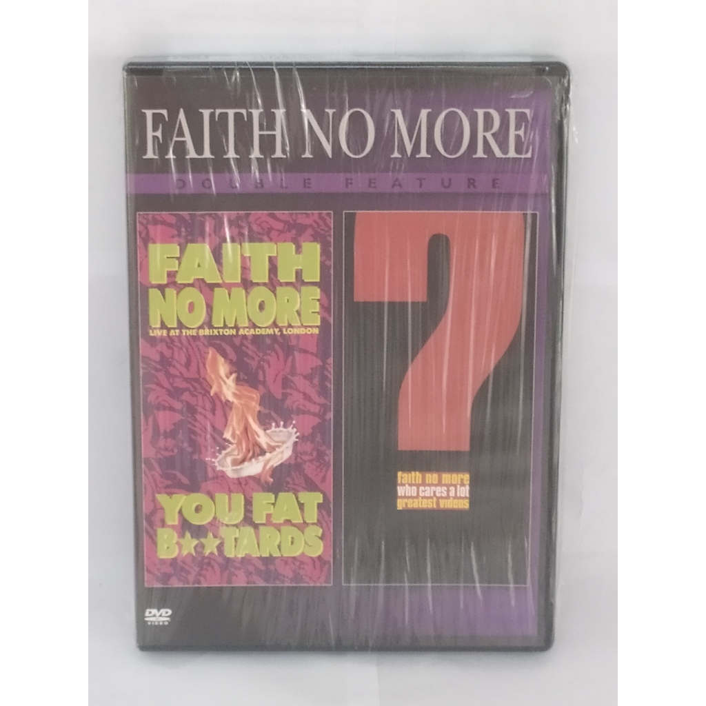 DVD FAITH NO MORE DOUBLE FEATURE LIVE AT THE BRIXTON ACADEMY LONDON YOU FAT B**TARDS WHO CARES A LOT GREATEST VIDEOS EUA