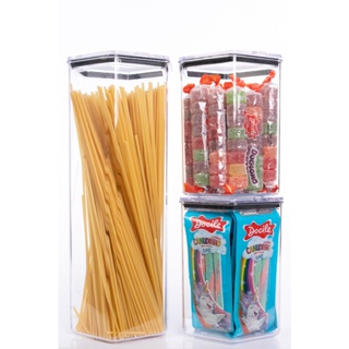 Kit 3 Potes Herméticos Sextavado Lançamento. em Oferta na Shopee