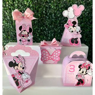 Kit festa minnie / Personalizados minnie / Lembrancinhas minnie / Festa Infantil minnie / Aniversário / mickey