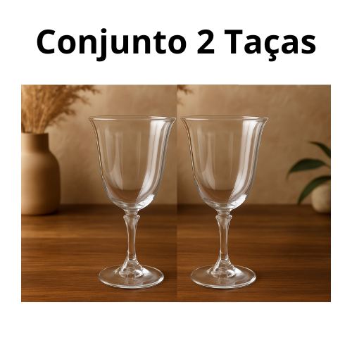 Conjunto 2 taças Taça cristal para Vinho Tinto Branta 360ml - referente a 1 unidade