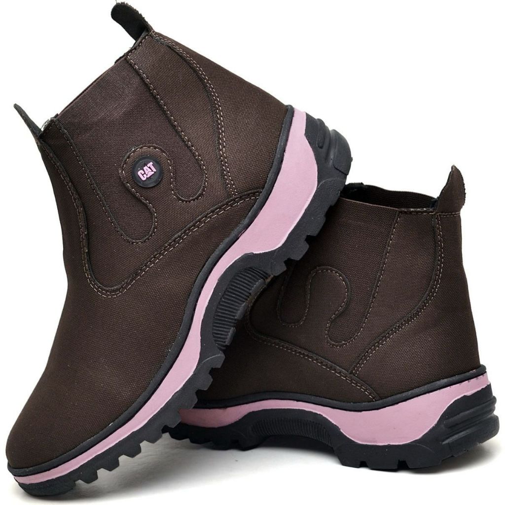 Botina Bota Masculina Cano Médio Feminina Estilo Texana Caterpillar Lançamento 2025