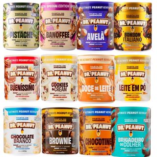 Pasta de Amendoim Dr Peanut Novos Sabores com Whey Gourmet 600g Deliciosa Nutritiva em Oferta na Shopee