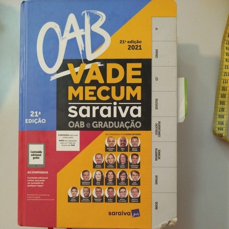 Vade Mecum Saraiva 2021  ( OAB e graduação) 21° edição.