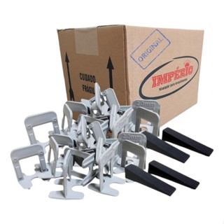 Kit 1000 Espaçador Nivelador + 120 Cunhas Slim Para Porcelanato 1mm em Oferta na Shopee