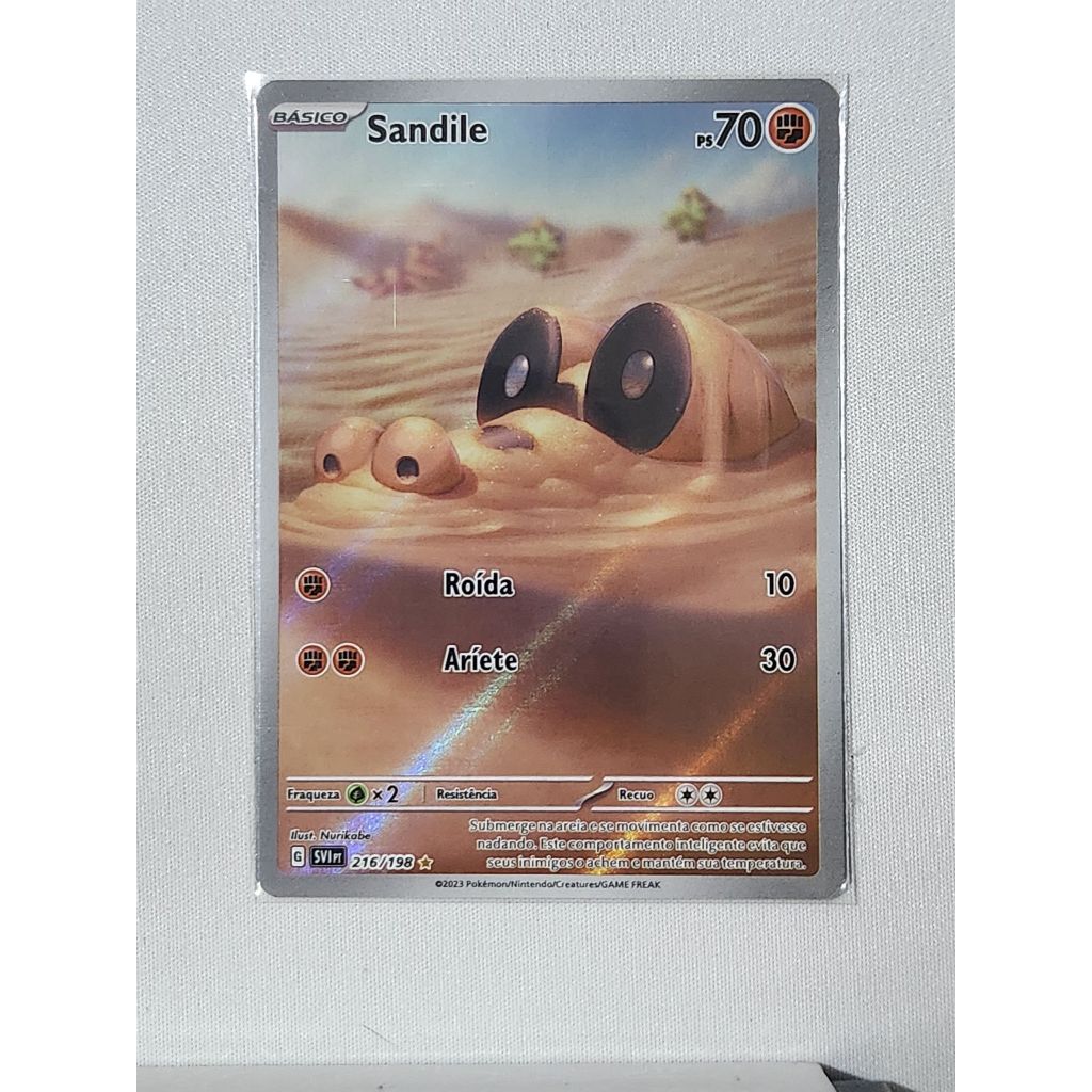 Carta Pokemon Sandile (216/198) SV1