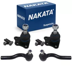 Kit 2 Pivôs + 2 Terminal Direção Doblo 2002/2021 Nakata