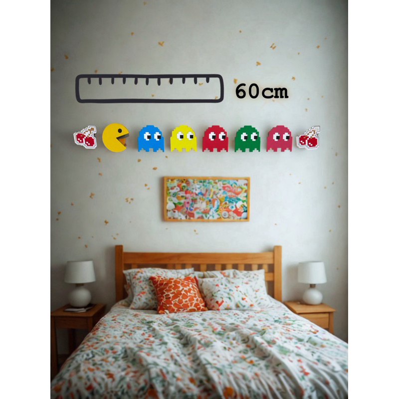 kit Pac Man completo - 8 Peças MDF