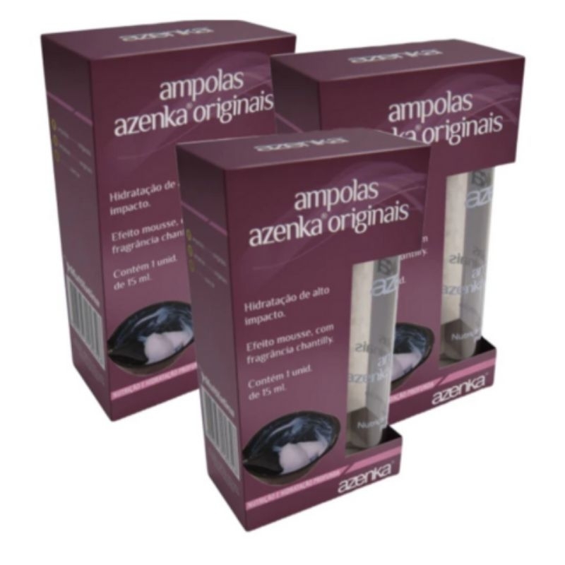 Ampolas Azenka Originais dose única 15ml